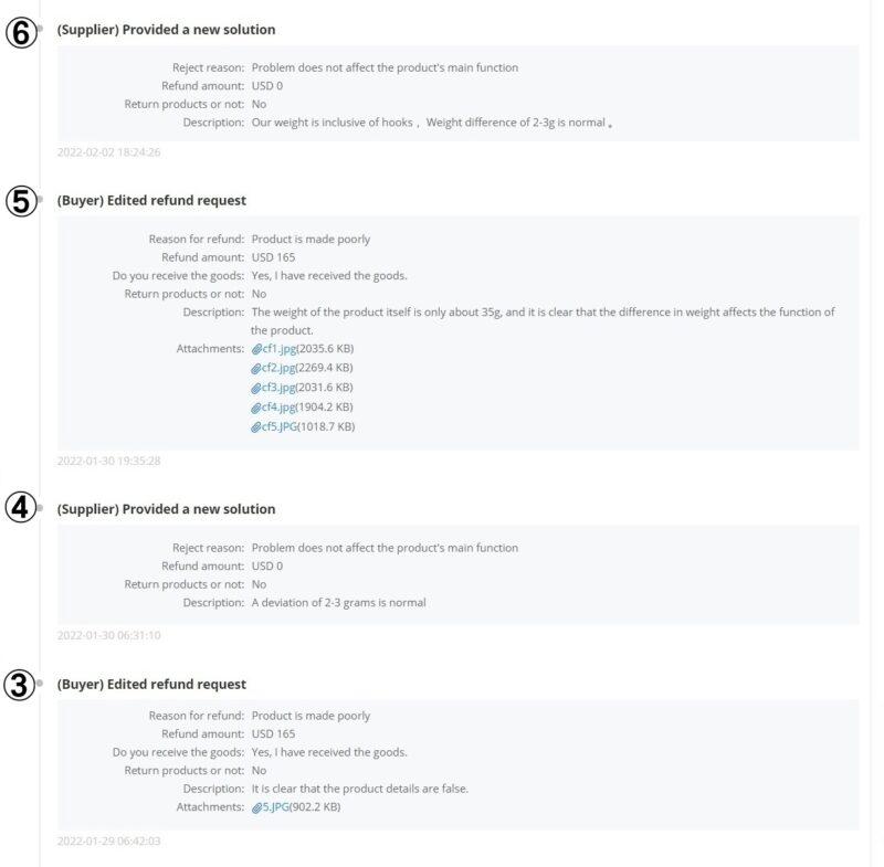 Alibaba refund